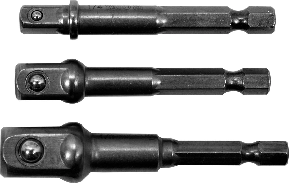 YATO HEX ADAPTERS FOR SOCKETS 1/4