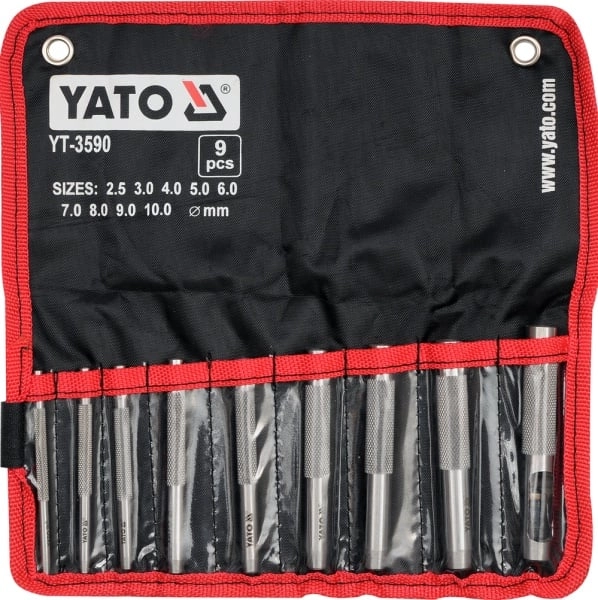 Leather punch set  9-piece [YT-3590] YT-3590