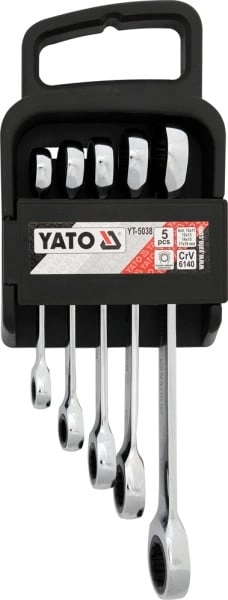 Ratchet box wrench set 5 pieces