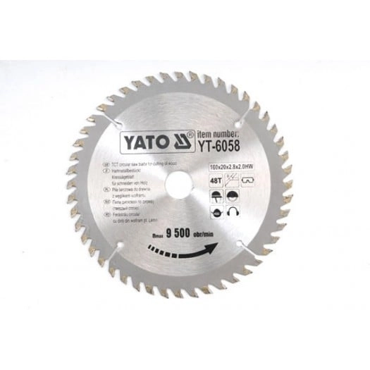 Yato Piła tarczowa do drewna 160x20mm