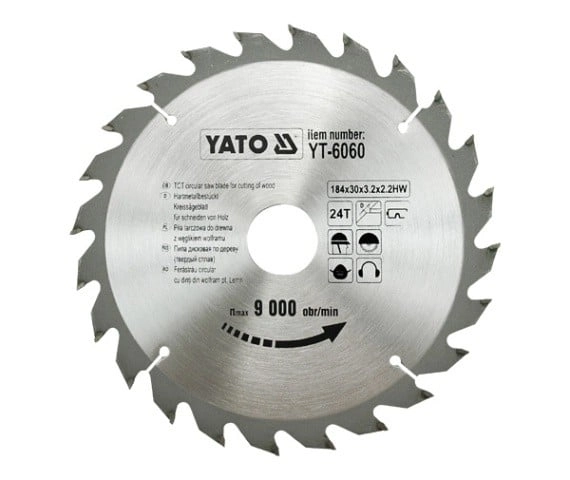YATO WIDI CIRCULAR SAW 184x30mm 24-TOOTH