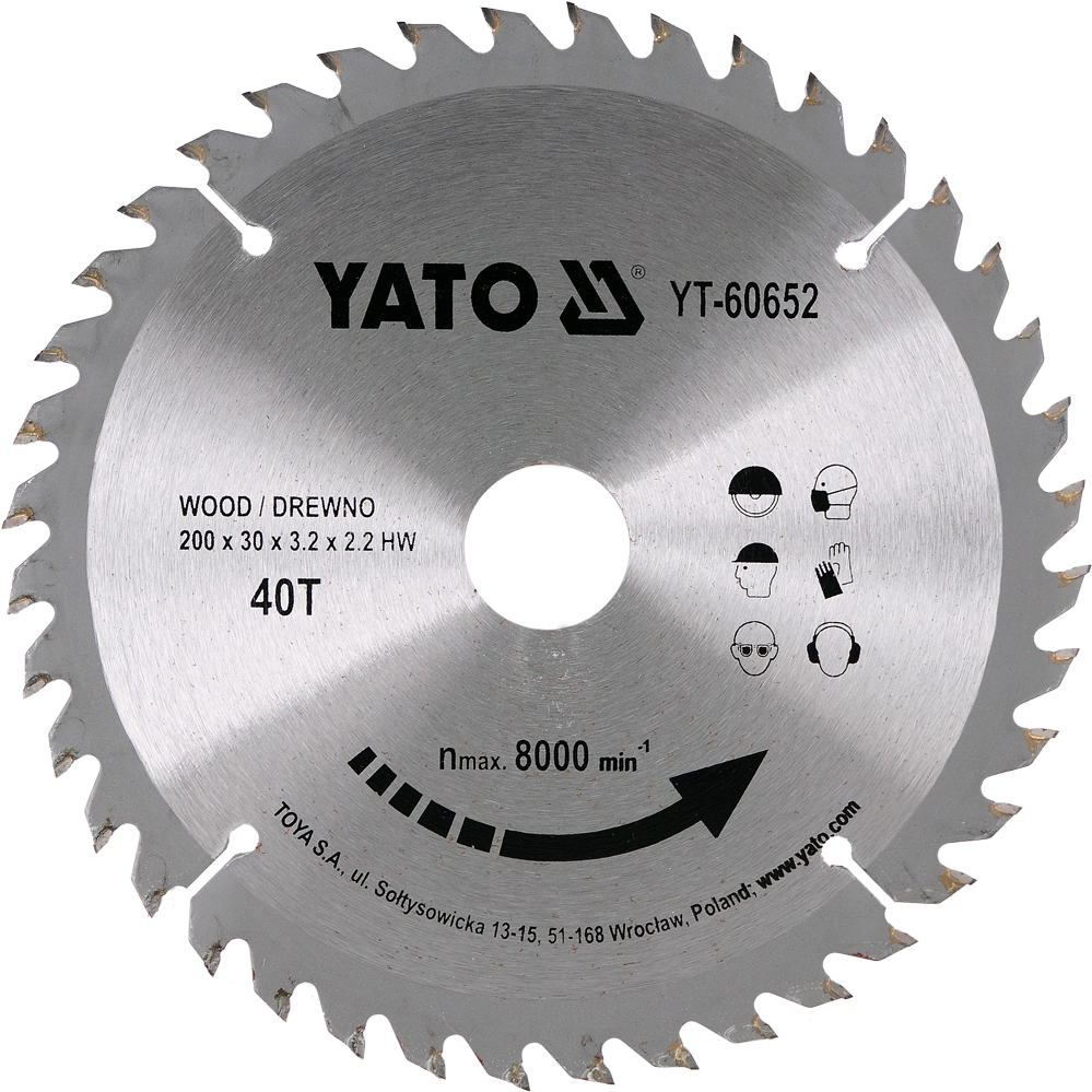 Yato Wood circular saw with tungsten