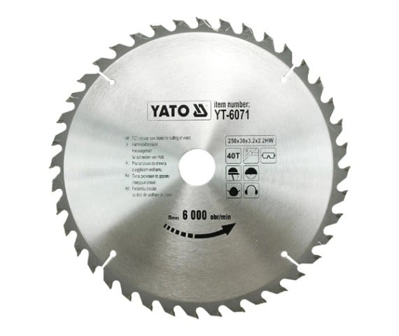 Yato Wood circular saw 250x30mm 40z