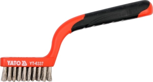 Yato 3-row wire brush stainless steel