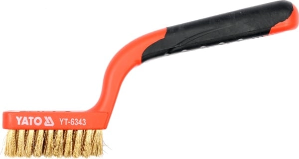 Wire brush brass wire 3 rows
