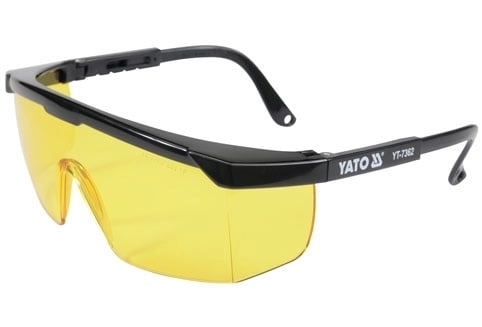Yellow safety glasses type 9844 [YT-7362]