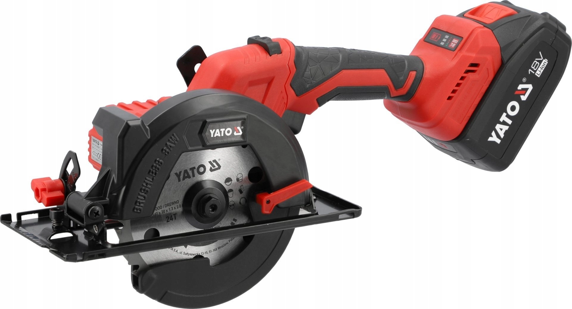 YATO BRUSHLESS SAW 18V 140mm 2x4