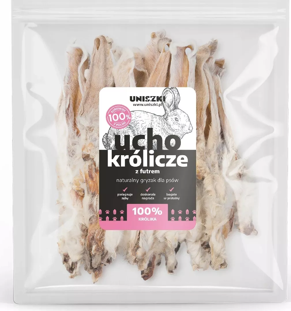 UNISZKI Rabbit ear with fur -