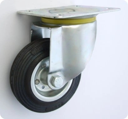 Zabi Metal-rubber wheel in towing housing