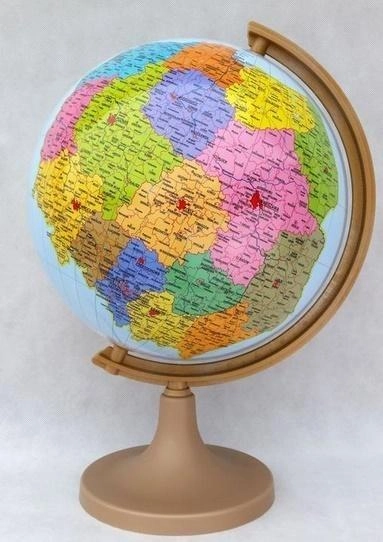 Zachem Polish Administrative and Physical Globe