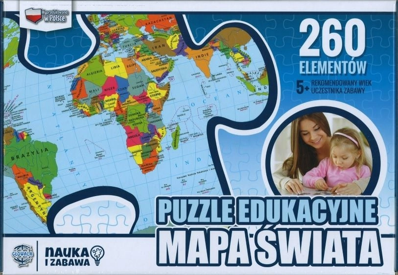 Zachem Educational puzzle - world map