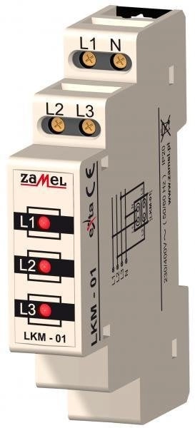 Zamel Wskaźnik zasilania LKM-01-10 1P 230V