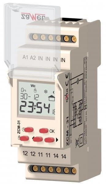 Zamel 1-channel weekly timer 230V AC