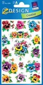 Zdesign Stickers with flowers - Pansy