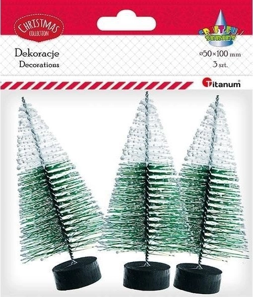 Plastic trees Christmas trees 10cm x