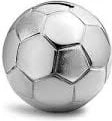 Zilverstad Savings Box Football Silver plated