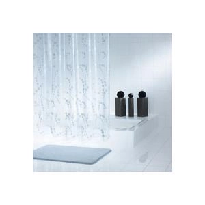 Dušas aizkars Dots 180x200cm sudrabs vinils