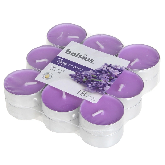 Tējas sveces arom.Bolsius lavanda 18gab