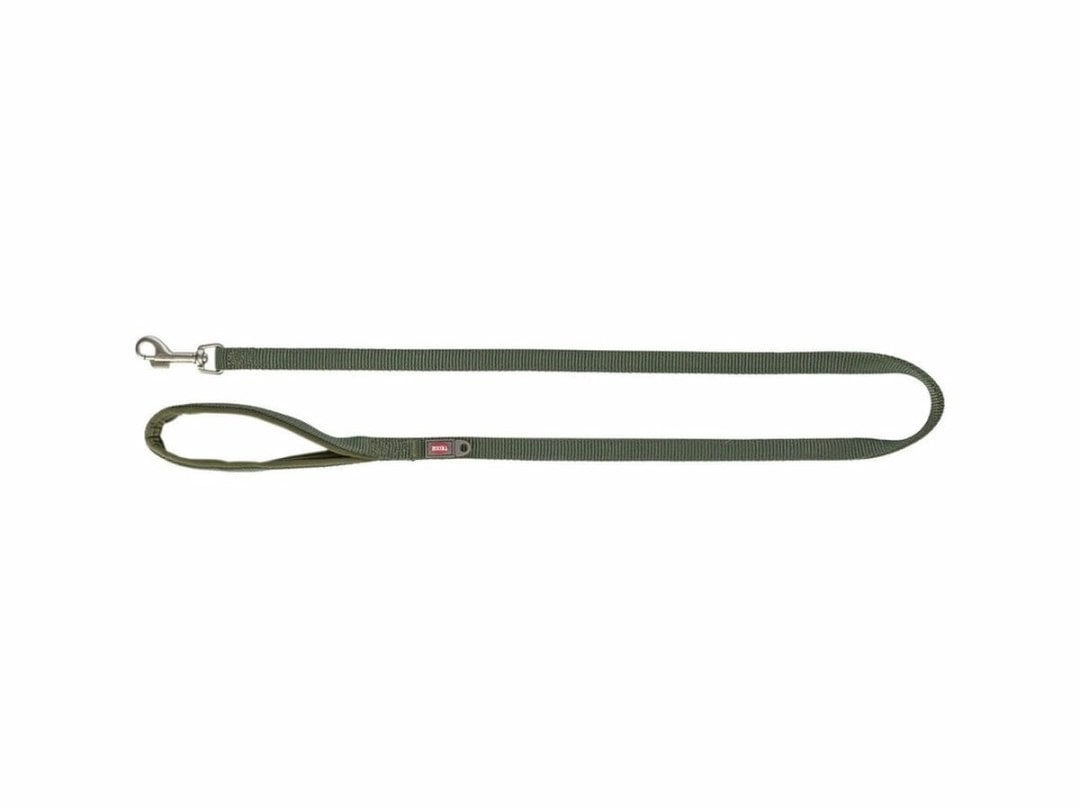 Premium dog leash tape olive green