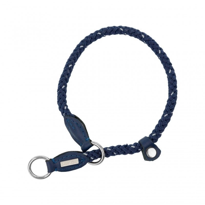 Dog choke collar Rope Navy blue