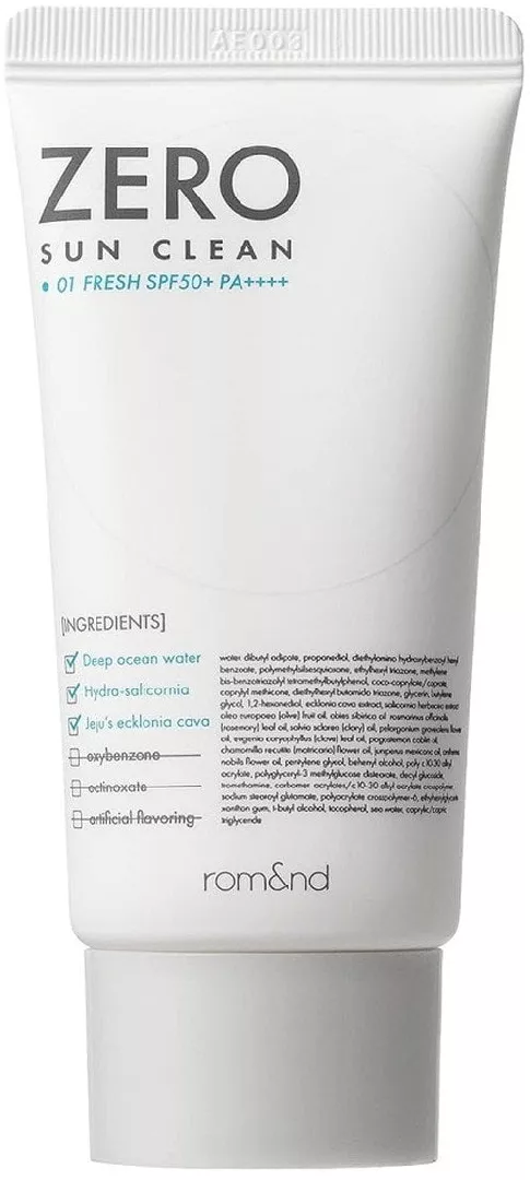 ROMND_Zero Sun Clean face sunscreen SPF50+