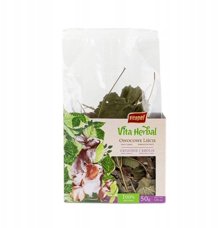 Vita Herbal owocowe liście dla gryzoni
