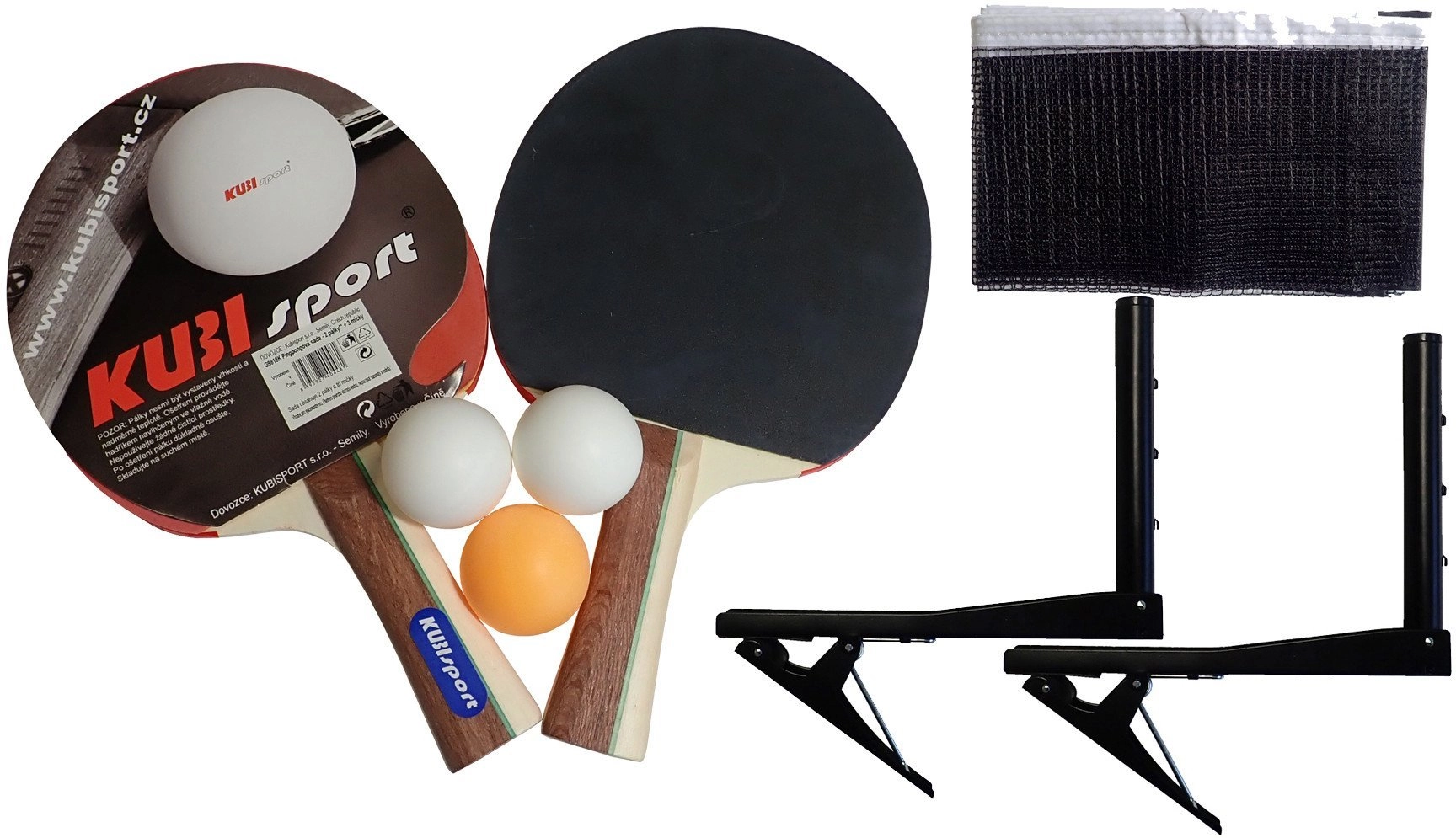 Set of Paddles Balls Net for