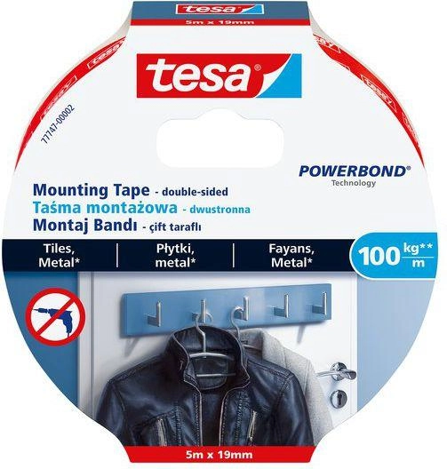 Extra strong double-sided fixing tape TESA