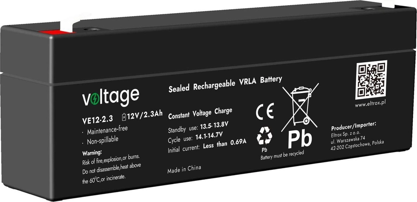 Voltage Akumulator AGM Voltage 12V 2