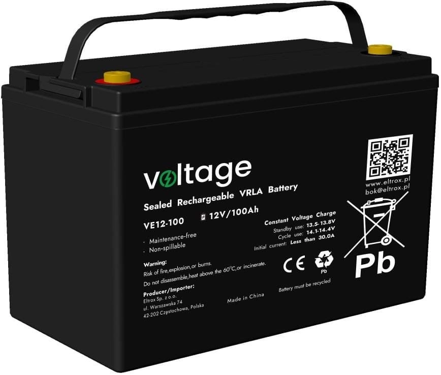 VOLTAGE AGM voltage 12V 100Ah VE12-100