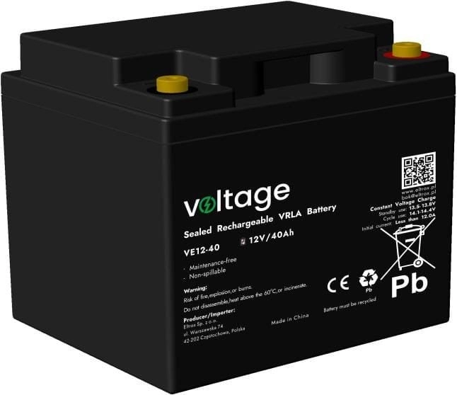 VOLTAGE AGM voltage 12V 40Ah VE12-40