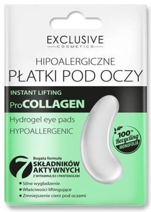 EXCLUSIVE COSMETICS Pro-collagen Płatki hipoalergiczne pod