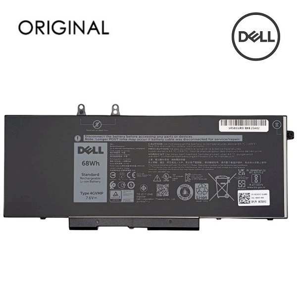 Original Notebook Battery 4GVMP for DELL