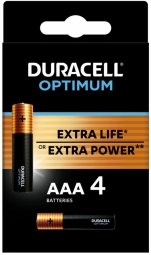 Batteries DURACELL Optimum AAA 4 pcs