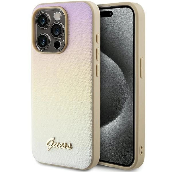 Guess Saffiano Iridescent Script Case for