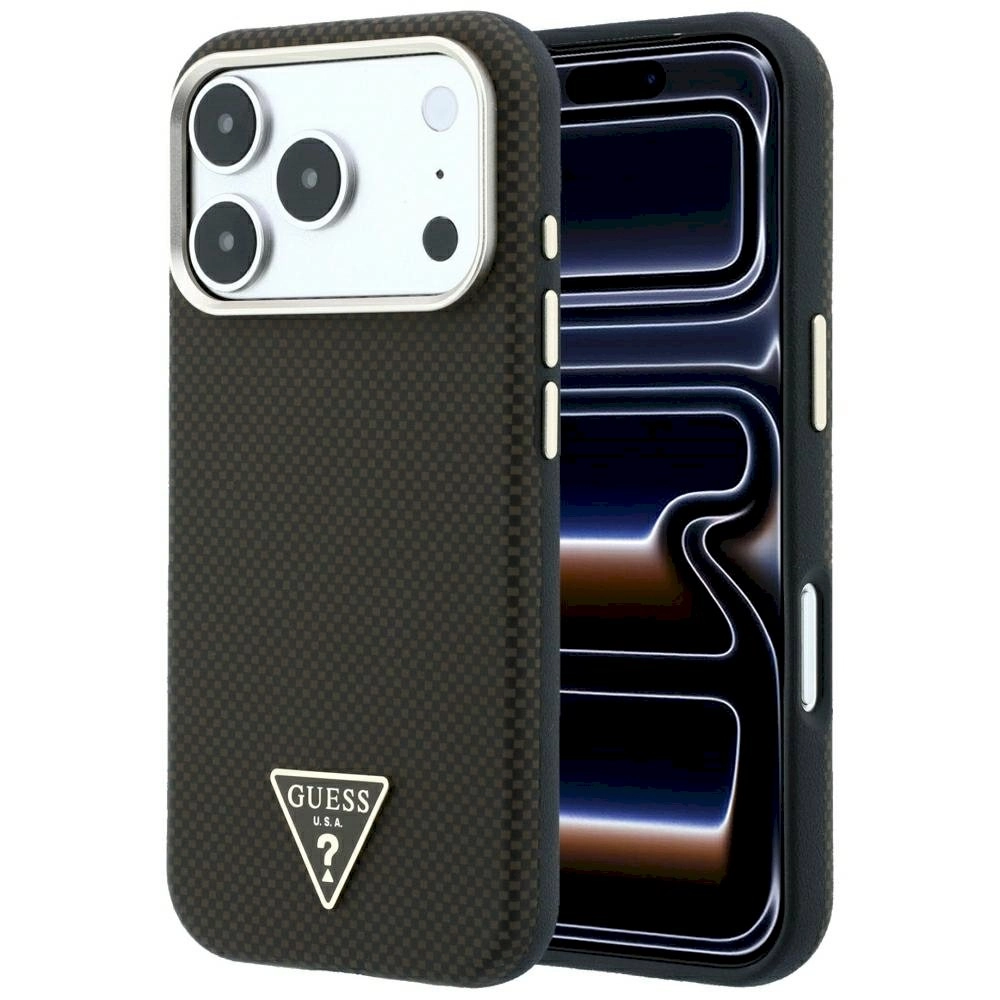 Etui Guess Kevlar Triangle Logo MagSafe