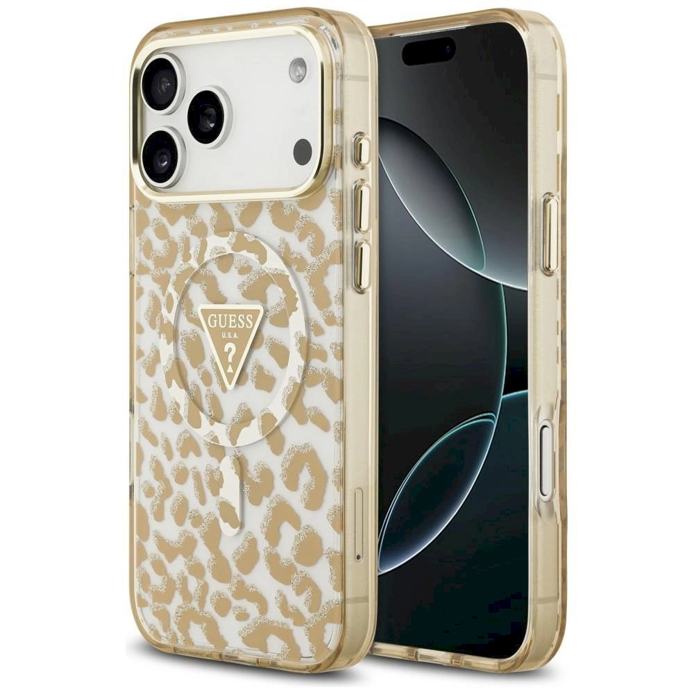Etui Guess IML Leopard Glitter Triangle