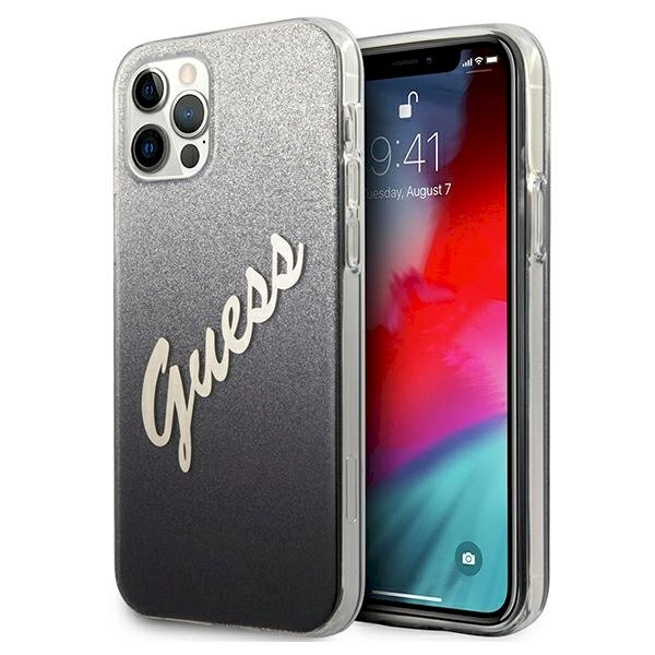 Guess Etui Guess GUHCP12LPCUGLSBK Apple iPhone