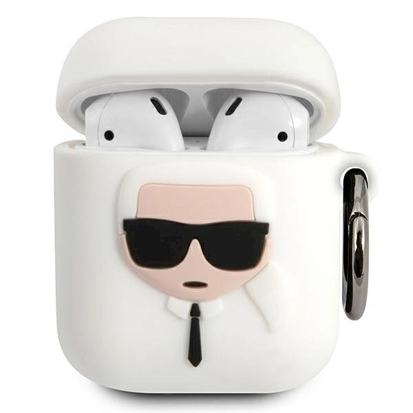 Karl Lagerfeld KLACCSILKHWH AirPods cover Silicone