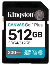 Kingston Canvas Go+ SDXC 512GB Cl10