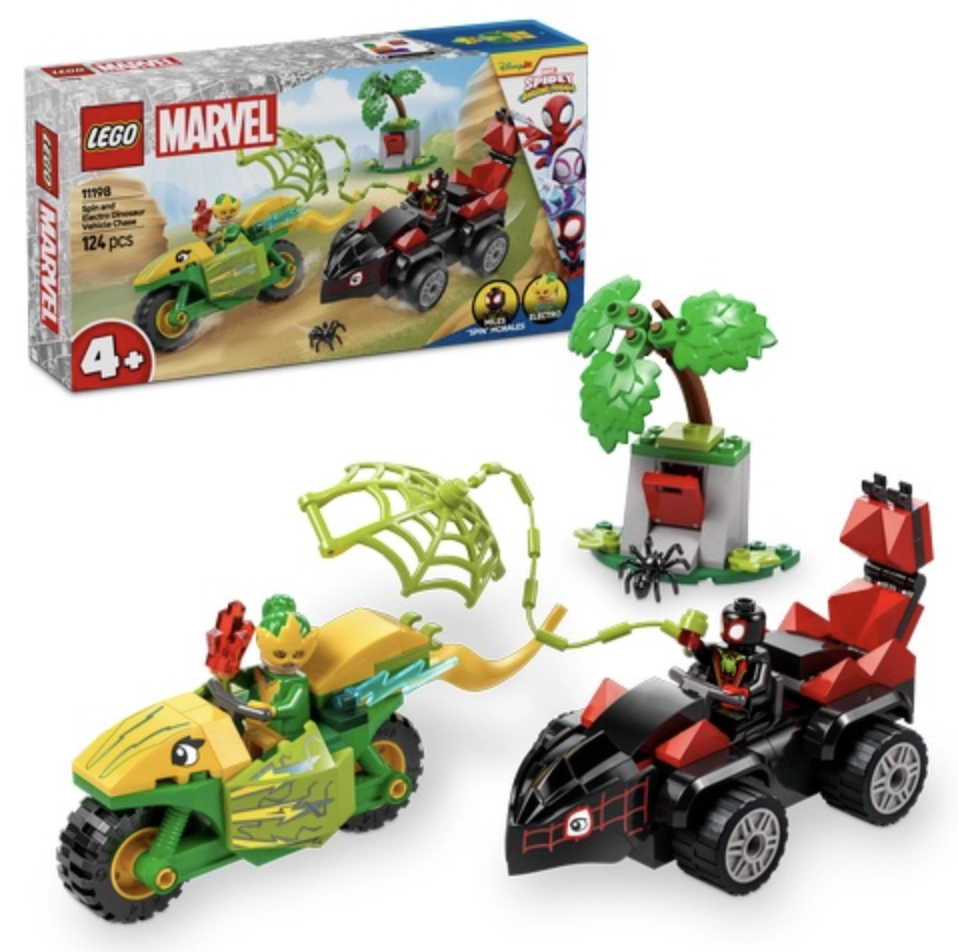 LEGO® Marvel Suktukas ir Elektro dinozauro