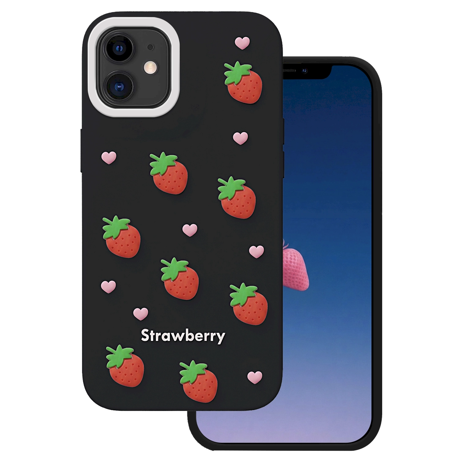 Mocco Strawberry Back Case for Apple
