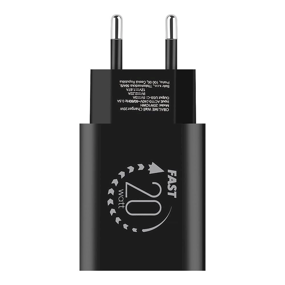 Wall Charger USB-C 20W Black 20W1CBL