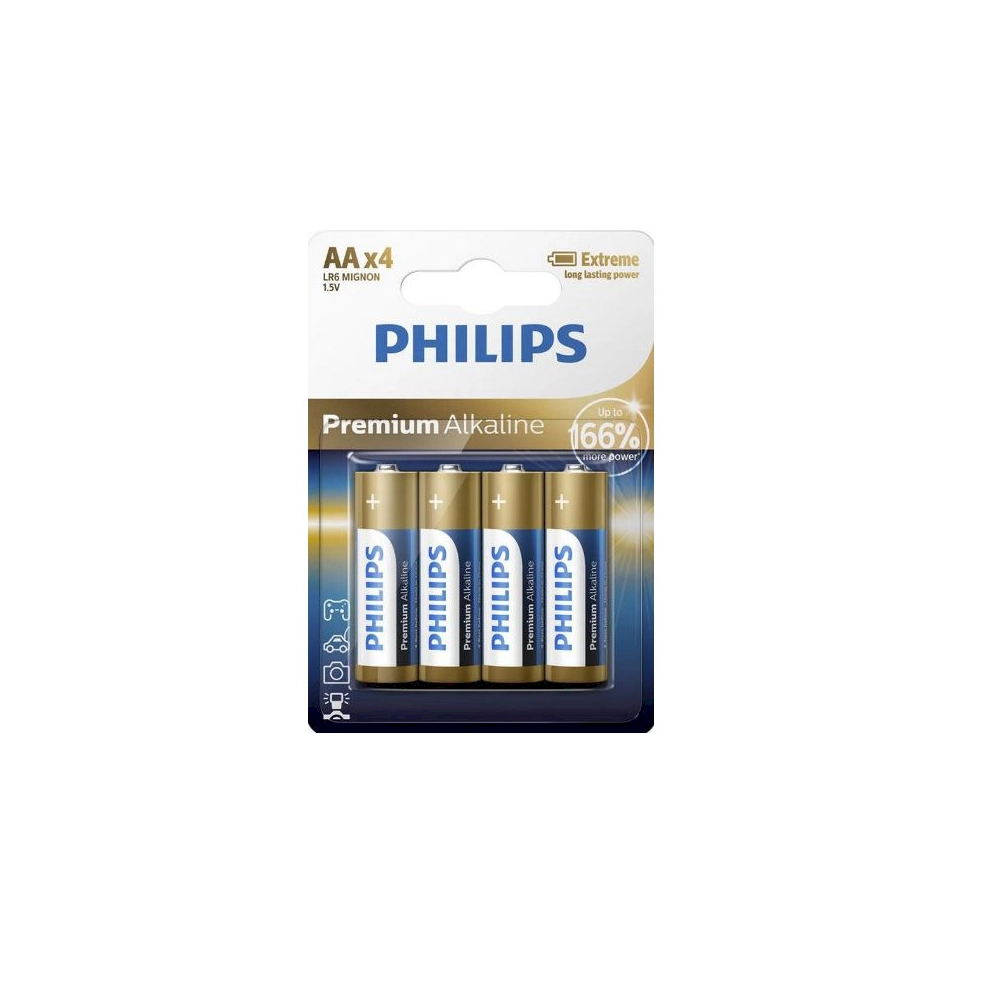 Philips Premium Alkaline LR6M4B/10 household battery