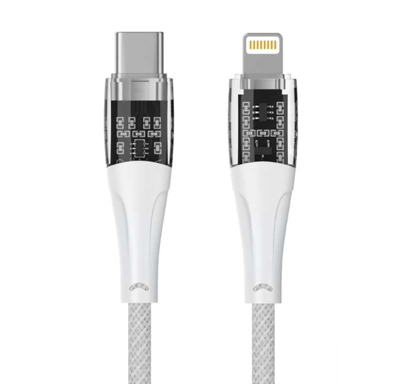 Qualo QTCN-CL-00 Transparent Nylon Cable USB-C