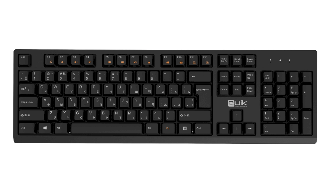 Quik Accessories QOS-12104 Full-Size Wireless Keyboard