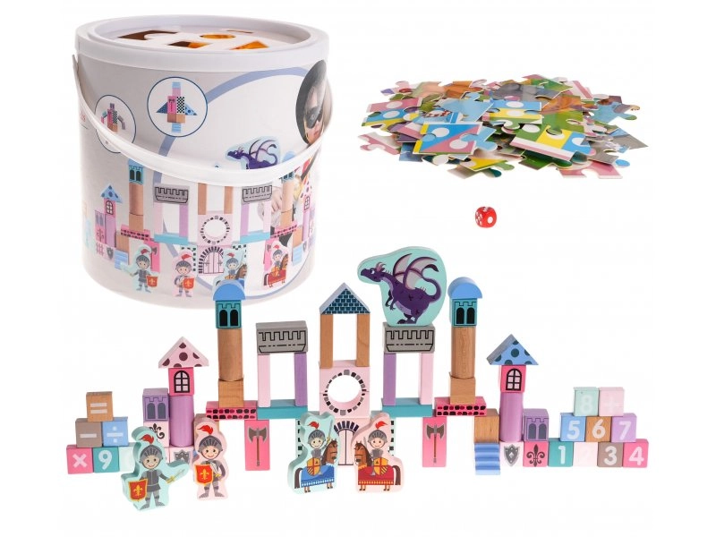 TRITON Wooden Block Set Castle with