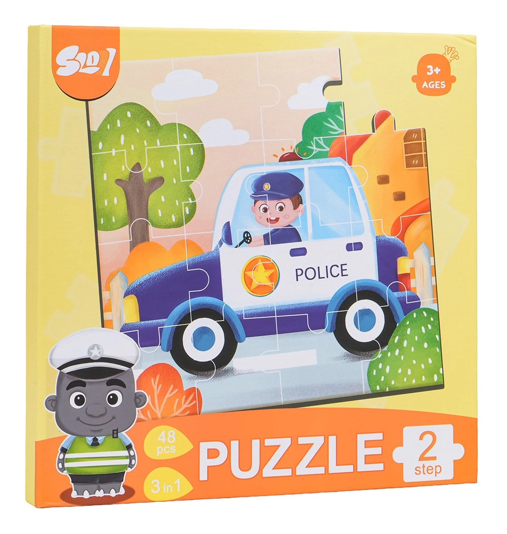 Magnetyczne Puzzle Pojazdy + Książeczka 5903864974935