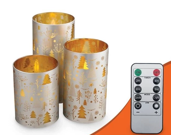 Decorative LED candles  set of 3