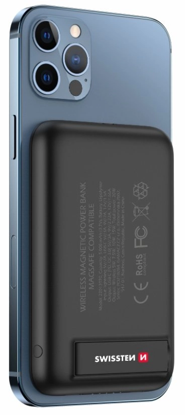 Swissten Power Bank MagSafe compatible for